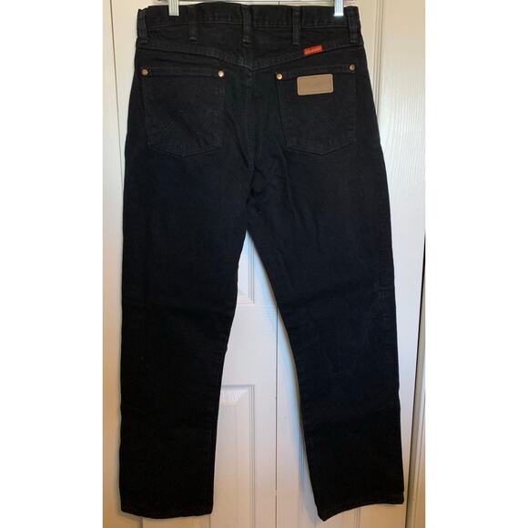 Wrangler jeans black size 11 women's 32/30 straight leg - Picture 3 of 6